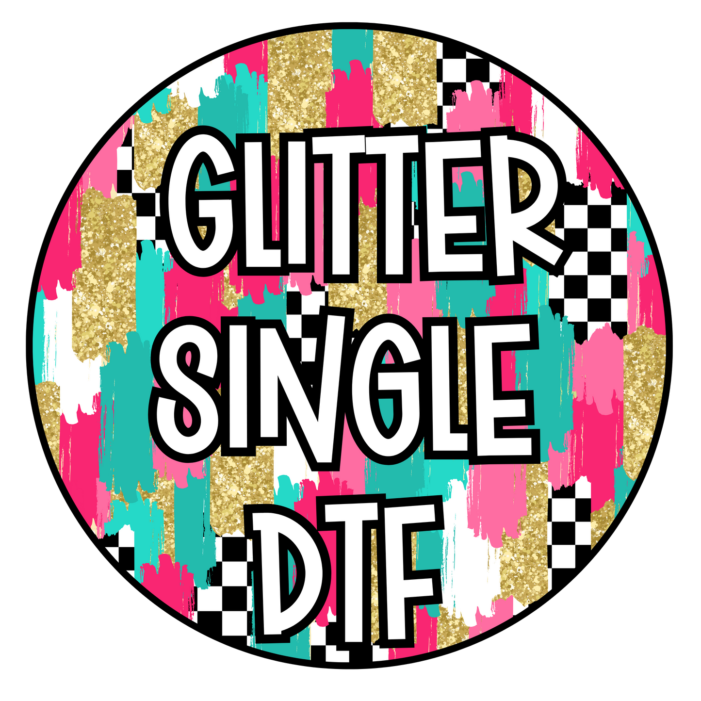 GLITTER DTF SINGLE PRINT